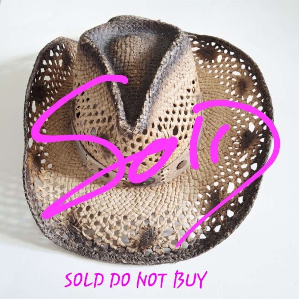 Run A Muck 'Pure Country' Women's Straw Western Boho Cowgirl Hat NWT Size Medium